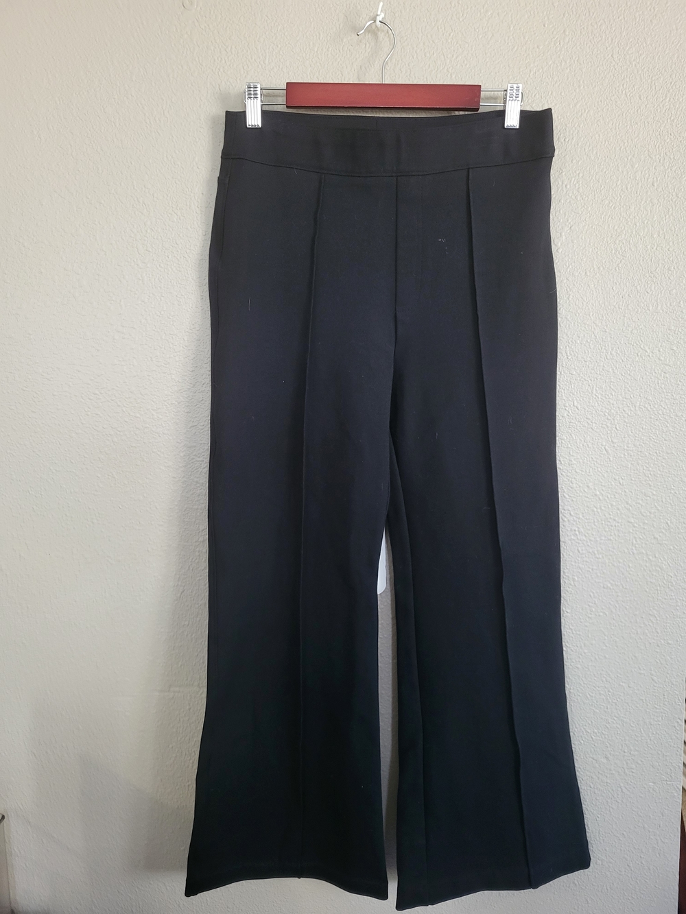 Spanx Black Perfect Fit Wide Leg Pants Size Large